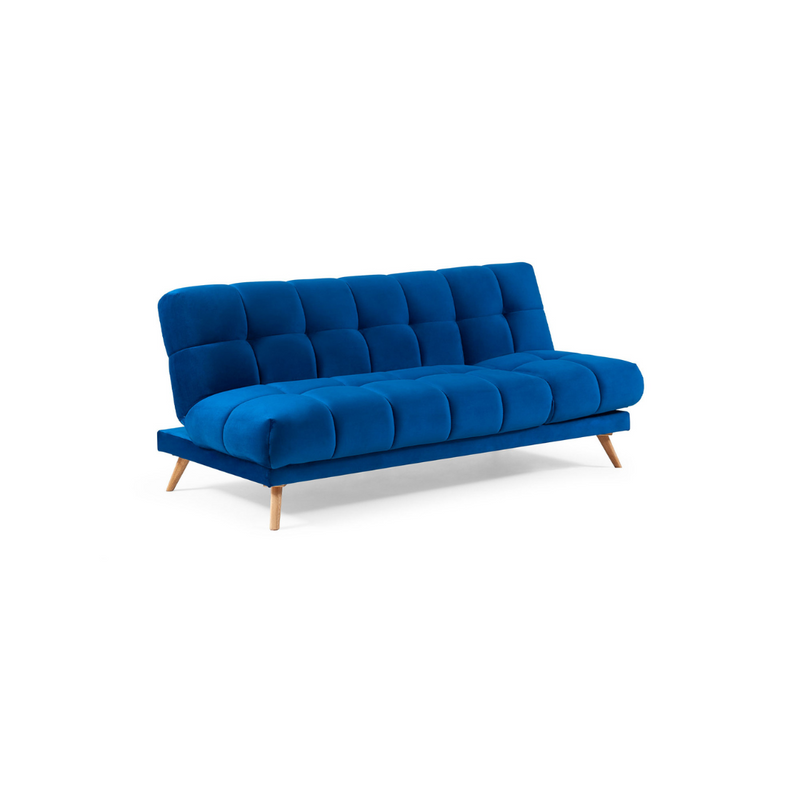 This design creates an experience that goes far beyond what you can see. The Cronos Sofa Bed unites high design and the comfort of encapsulated springs, offering the sophistication of a sofa uphols-tered in velvet-type fabric with perfect squares and the comfort of a mattress, with an unparalleled style.